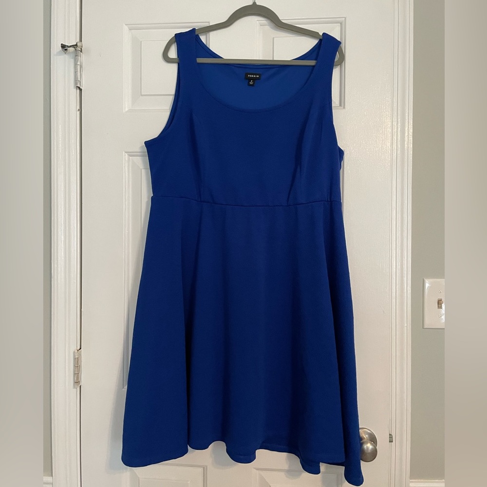 Royal Blue Skater Dress - Torrid - Size 2
